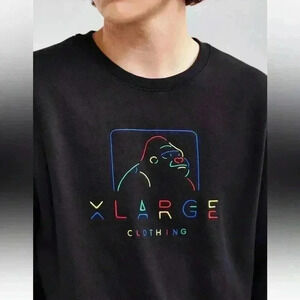 X-Large Start Up Crew Neck Sweatshirt Black Gorilla Men’s S urban outfitters